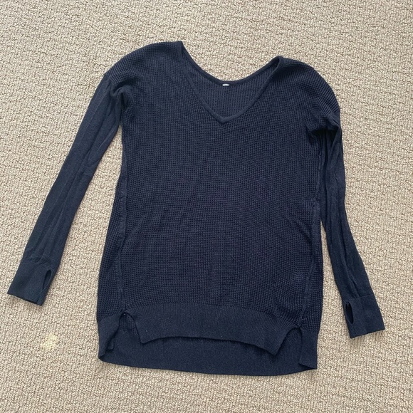 Lululemon The Sweater Life heathered black 4 - Picture 8 of 12
